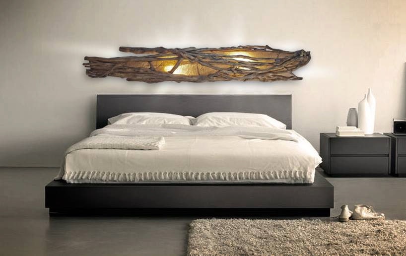 Light headboard Wall lamp Ivy wood Handmade Amazing