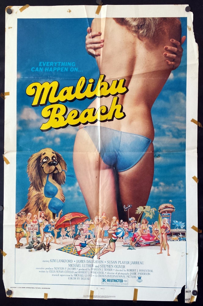 Malibu Beach Original 1978 Comedy Movie Poster Kim