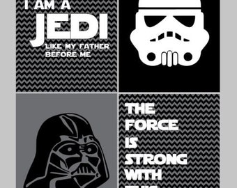 ONE PRINTABLE 8x10 Star Wars Nursery by LemonSugarStudios on Etsy