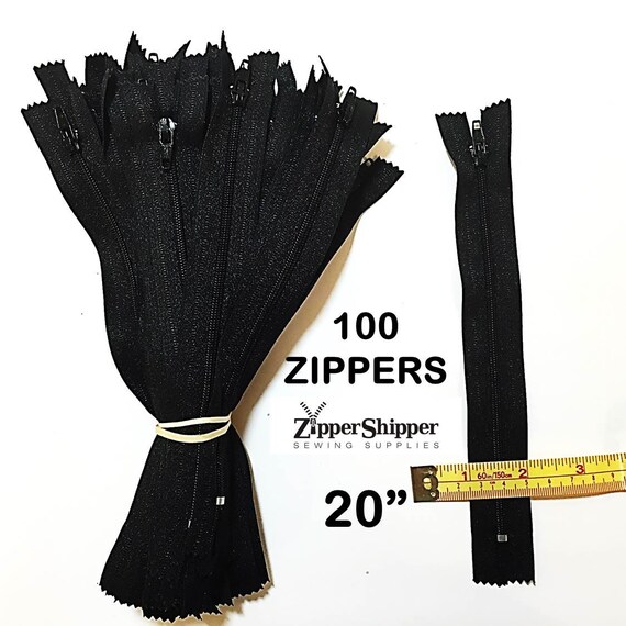 Sale Zippers Wholesale Black Zippers 20 Inch 51 cm Bulk