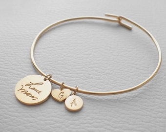Actual Handwriting Cuff Bracelet by GracePersonalized on Etsy