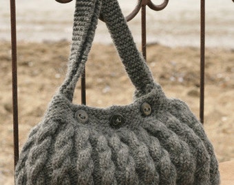 Knitted bag, ALL COLORS AVAILABLE, wool bag, hand bag, shoulder bag