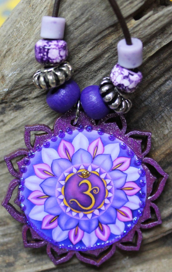Crown chakra pendant,7th chakra necklace,Sahasrara chakra pendant