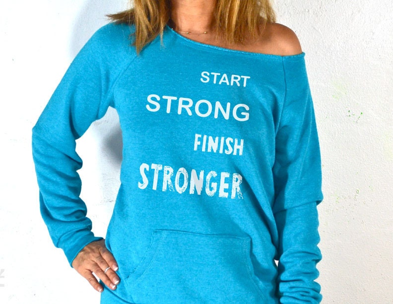 Start Strong Finish Stronger. Women's Workout by GirlThreads
