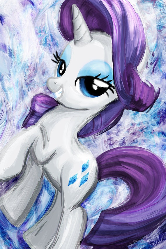 Rarity My Little Pony Friendship is Magic Art Print Poster