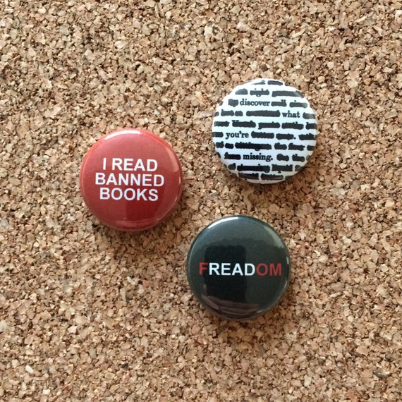 Banned Books Buttons