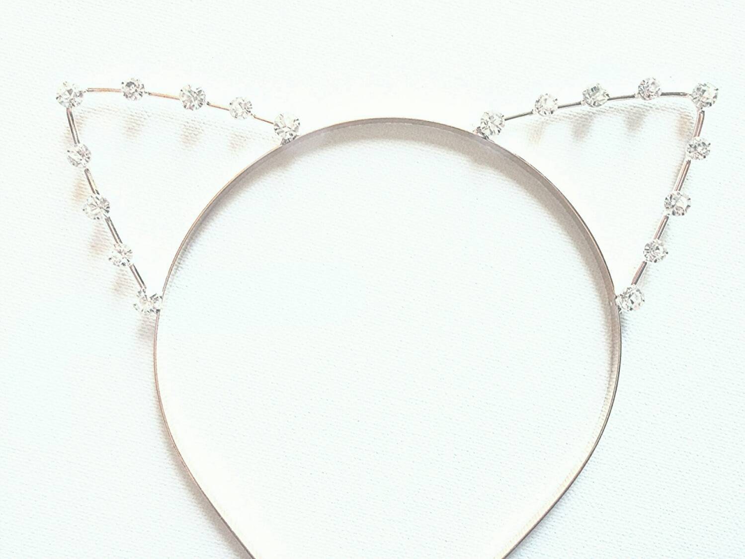 Cat ears kitty ears rhinestone cat ears cat ears headband