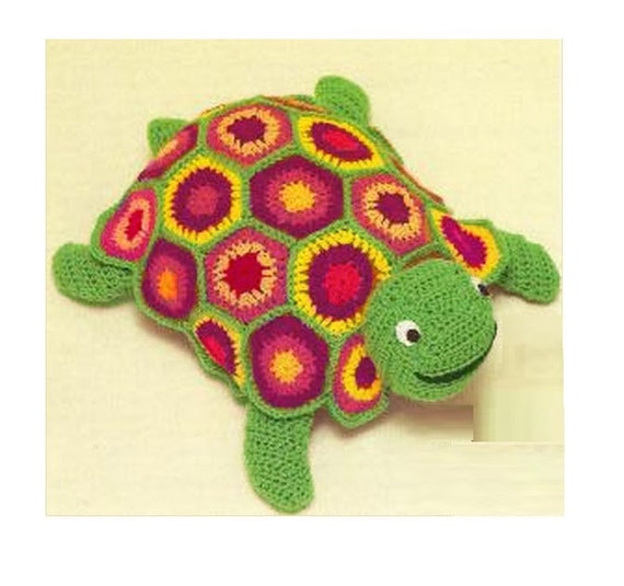 turtle etsy pattern crochet Vintage Pattern 70s TOY Toy Pattern Turtle Crochet Stuffed Crochet