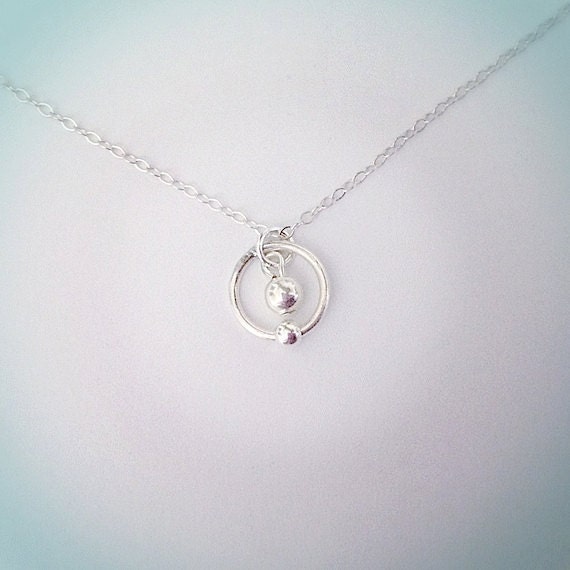 Sterling Silver Hydrogen Atom Necklace