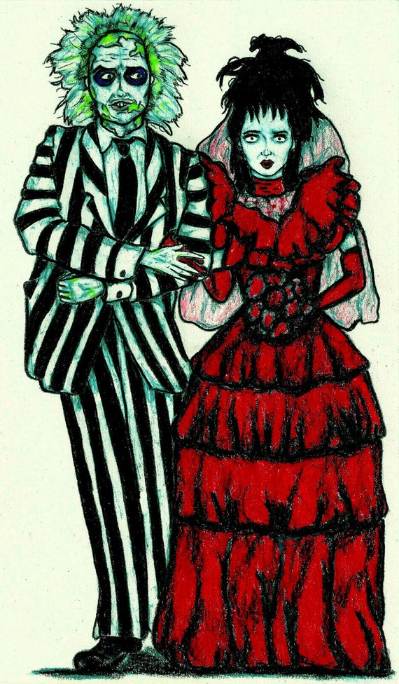 IT'S SHOWTIME Beetlejuice and Lydia Print Wedding