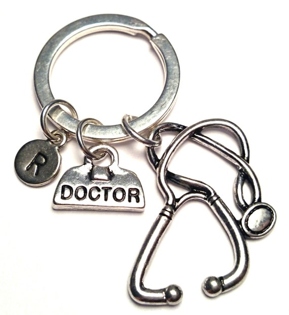 Doctor Medical Bag Keychain Stethoscope by