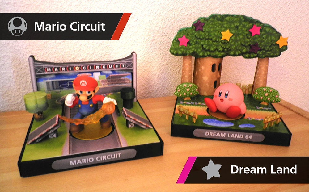 amiibo Display Stand Handmade Super Smash Bros. by NBrosStore