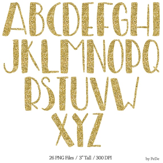 free glitter alphabet clipart - photo #35