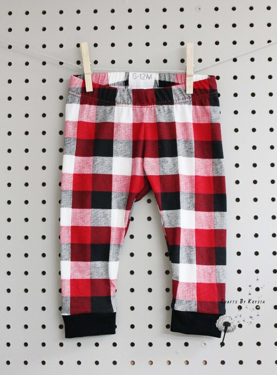 Baby Leggings Baby Boy Leggings Baby Girl Leggings Red