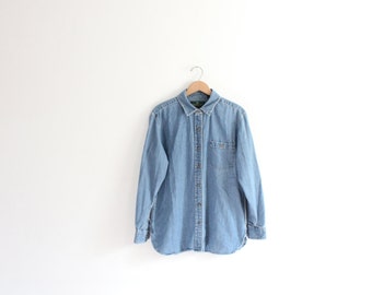 boys denim button up