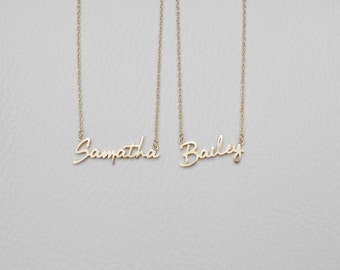 Dainty Name Necklace - Custom Name Necklace - Personalized Name Jewelry - Minimalist Necklace - #PN02F3