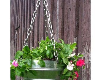 Hanging Planter- Galvanized