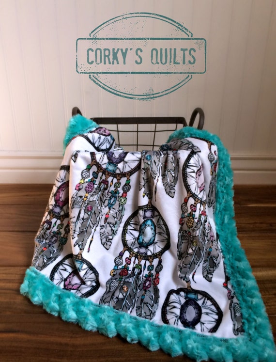 month baby blanket dream catcher