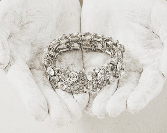 CZ Wedding Bracelet - Bridal Jewelry - Rhinestone Bracelet - Wedding Jewelry - Bridesmaid Bracelet - Wedding Accessories