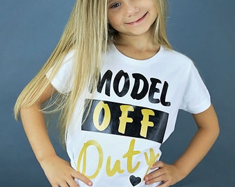 model off duty shirt