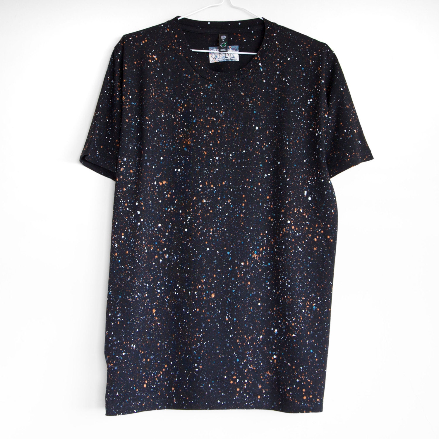 black speckled shirt