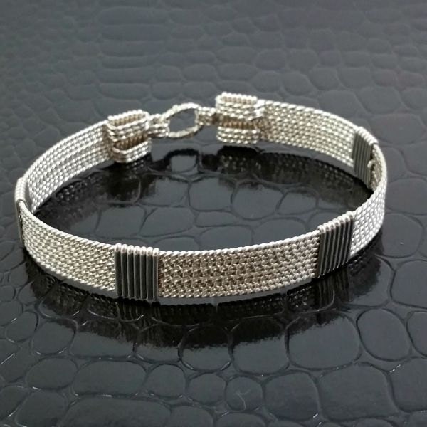 SAVE 25 NOW BDSM Locked Submissive Bracelet Twisted Sterling