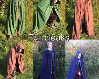 Everyday Flannel Cloak- Renaissance, Cosplay, Medieval, LARP, Comic, Halloween