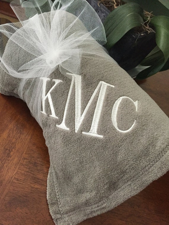 Monogrammed Throw Monogrammed Blanket Personalized