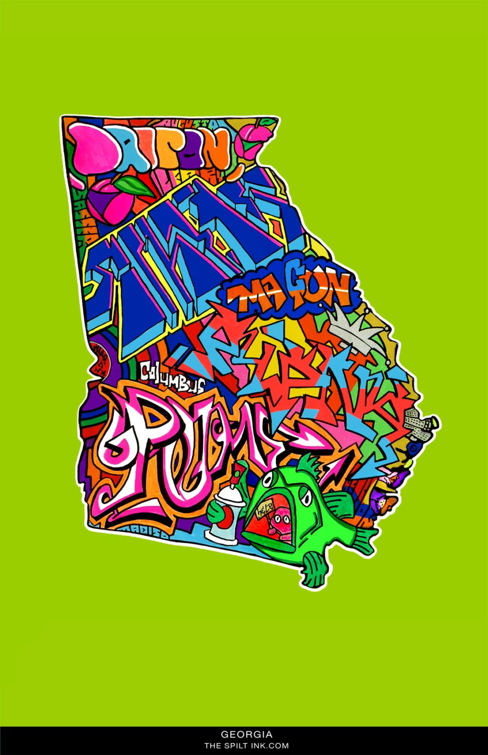 Georgia State Art. Original Art