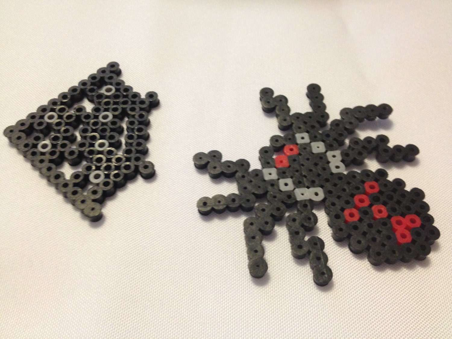 Perler Bead Black Spider and 