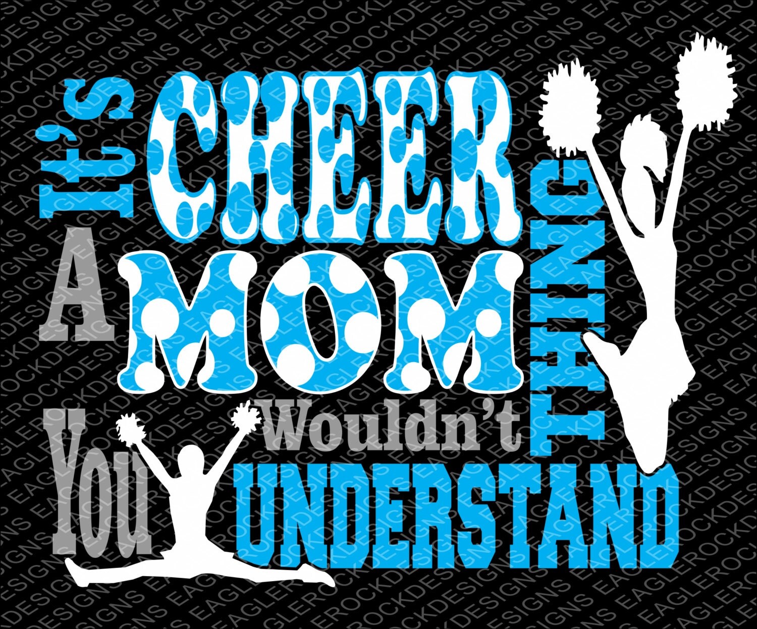 Download It's A Cheer Mom Thing SVG DXF EPS Cut File for Cameo