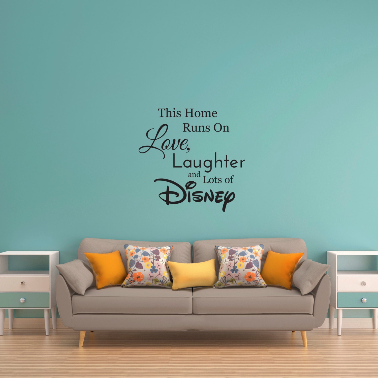 Disney Wall Decal Disney Wall Sticker Family Wall Decal Run
