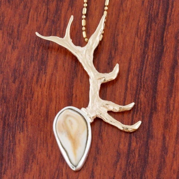 Elk Ivory Necklace Elk Tooth Necklace Elk Ivory Pendant Elk