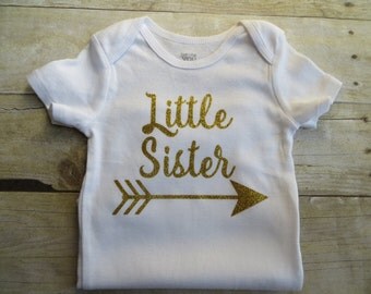 Little Sister Shirt, sibling shirt, Matching Big and Little Shirts