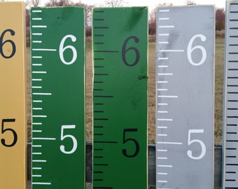 Kids height chart Hand painted kids growth chart ruler