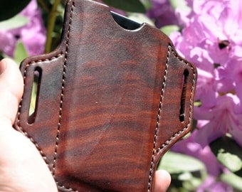 Handmade Leather iPhone Holster Case iPhone 6/6S/7, Brown