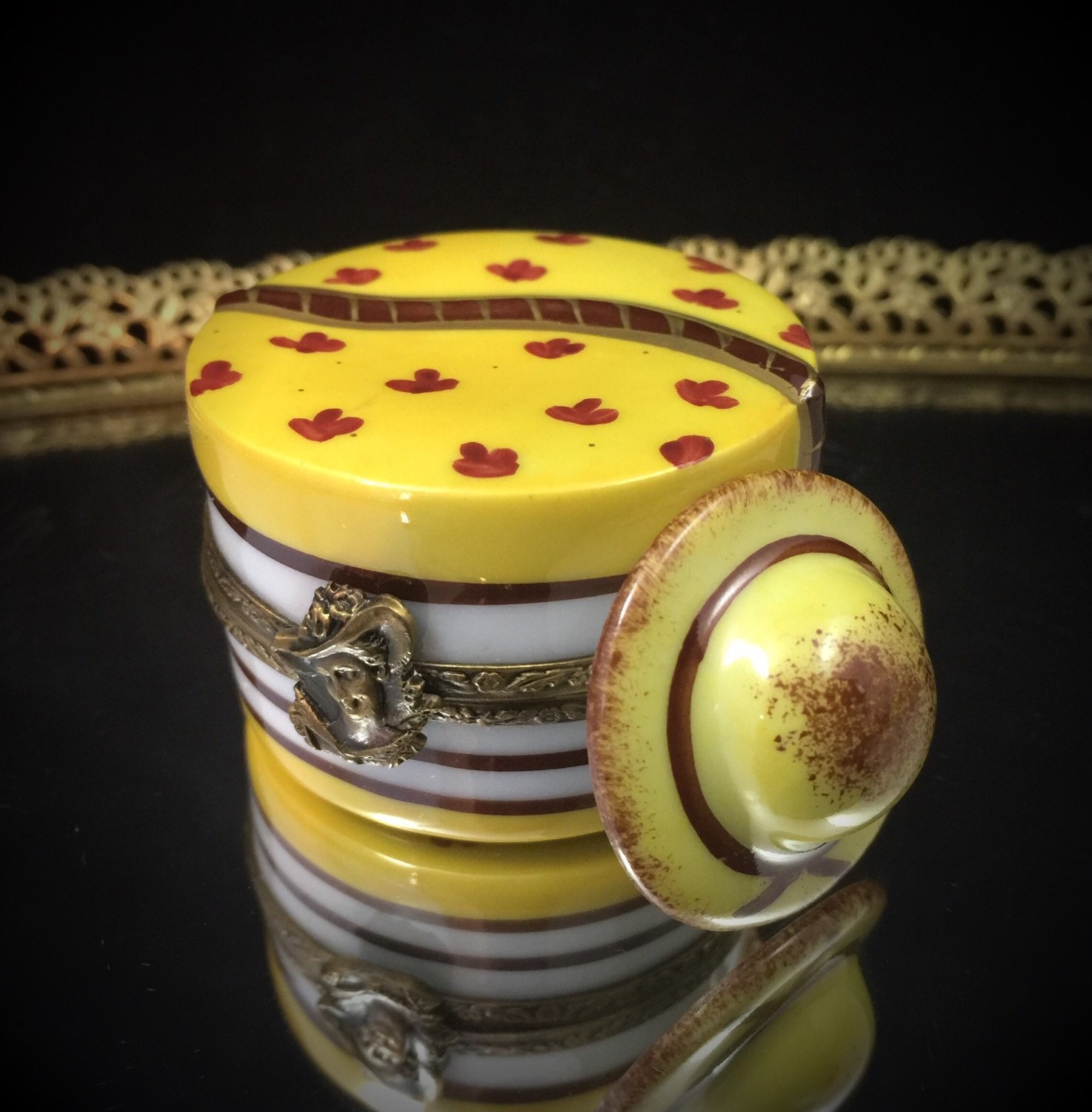 Authentic Limoges Box Limoges Trinket Box Peint Main Limoges