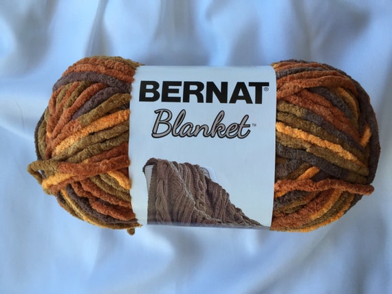 Fall Leaves Bernat Blanket Yarn 00555 / 150g 5.3 oz / Super