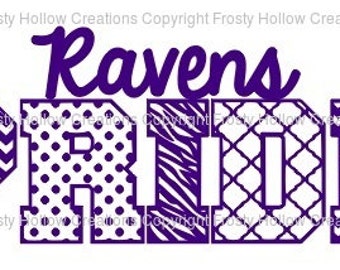 Ravens Pride cutting file SVG instant download PERSONAL USE only!