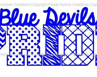 Blue Devils Pride cutting file SVG instant download PERSONAL USE only!