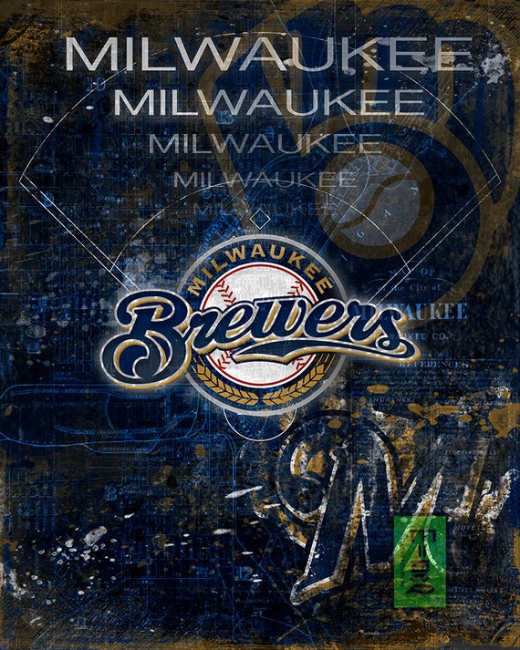 Milwaukee Brewers Art Milwaukee Brewers Poster by McQDesign