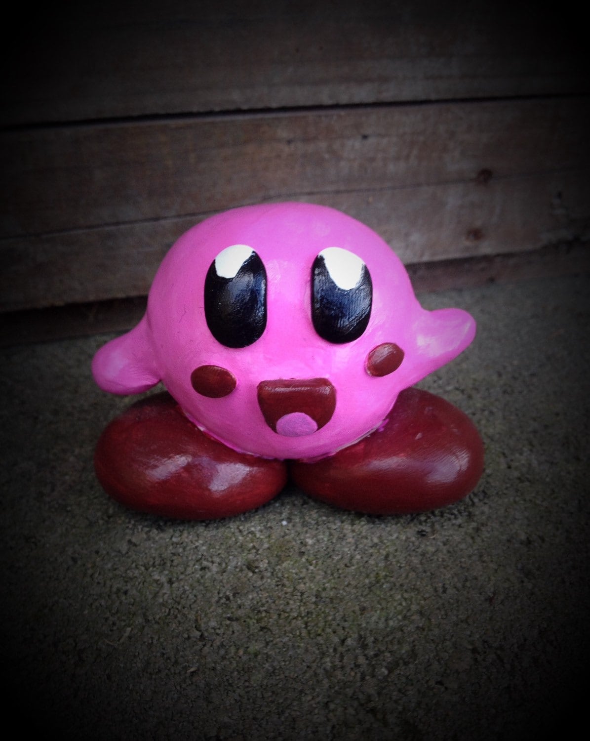 Mini Kirby Figure Miniature Kirby Nintendo by CarrieLeeCuriosity