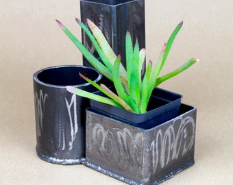 Three Pipe Graffiti Planter