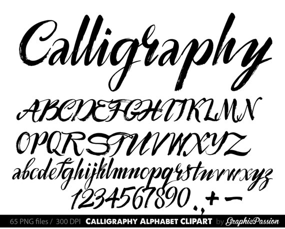 free calligraphy alphabet clipart - photo #20