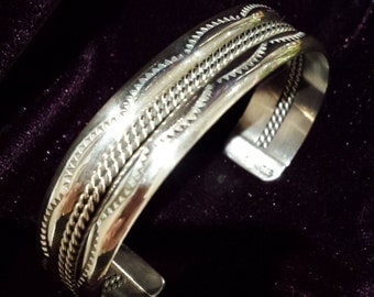 Sterling silver native American cuff