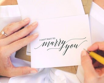Wedding Day Card, I Can't Wait To Marry You Card, To my Groom Card, To my Bride Card, Wedding Printable, PDF Instant Download #BPB310_69