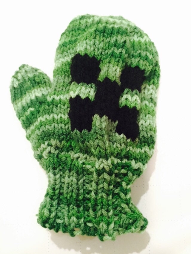 Minecraft Creeper Mittens winter gloves minecraft gloves