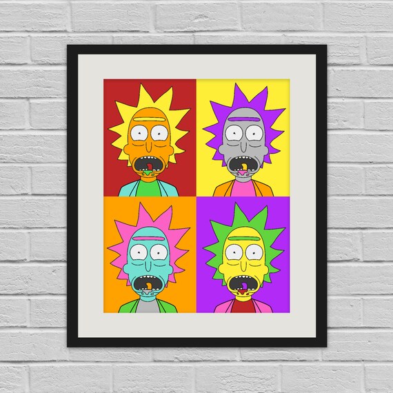 Rick Sanchez Pop Art Rick and Morty Wall Art Poster and