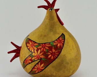 Chicken lover Gourd Ornament Country decor by Gourdament on Etsy