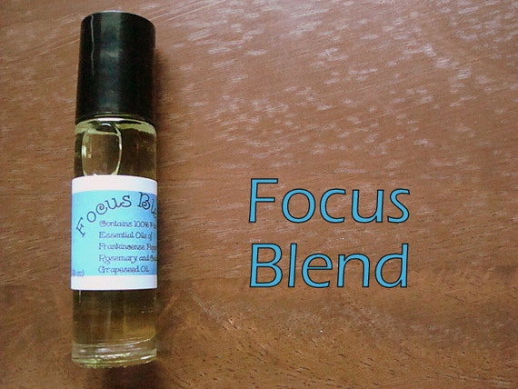 FOCUS Blend Essential Oil Roller Bottle Pure by MythicMist on Etsy